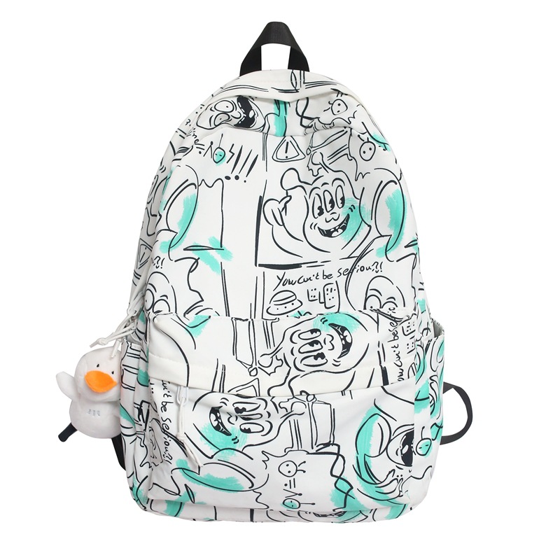 

LEXI Нейлоновый рюкзак унисекс серо-белый, White+Charm