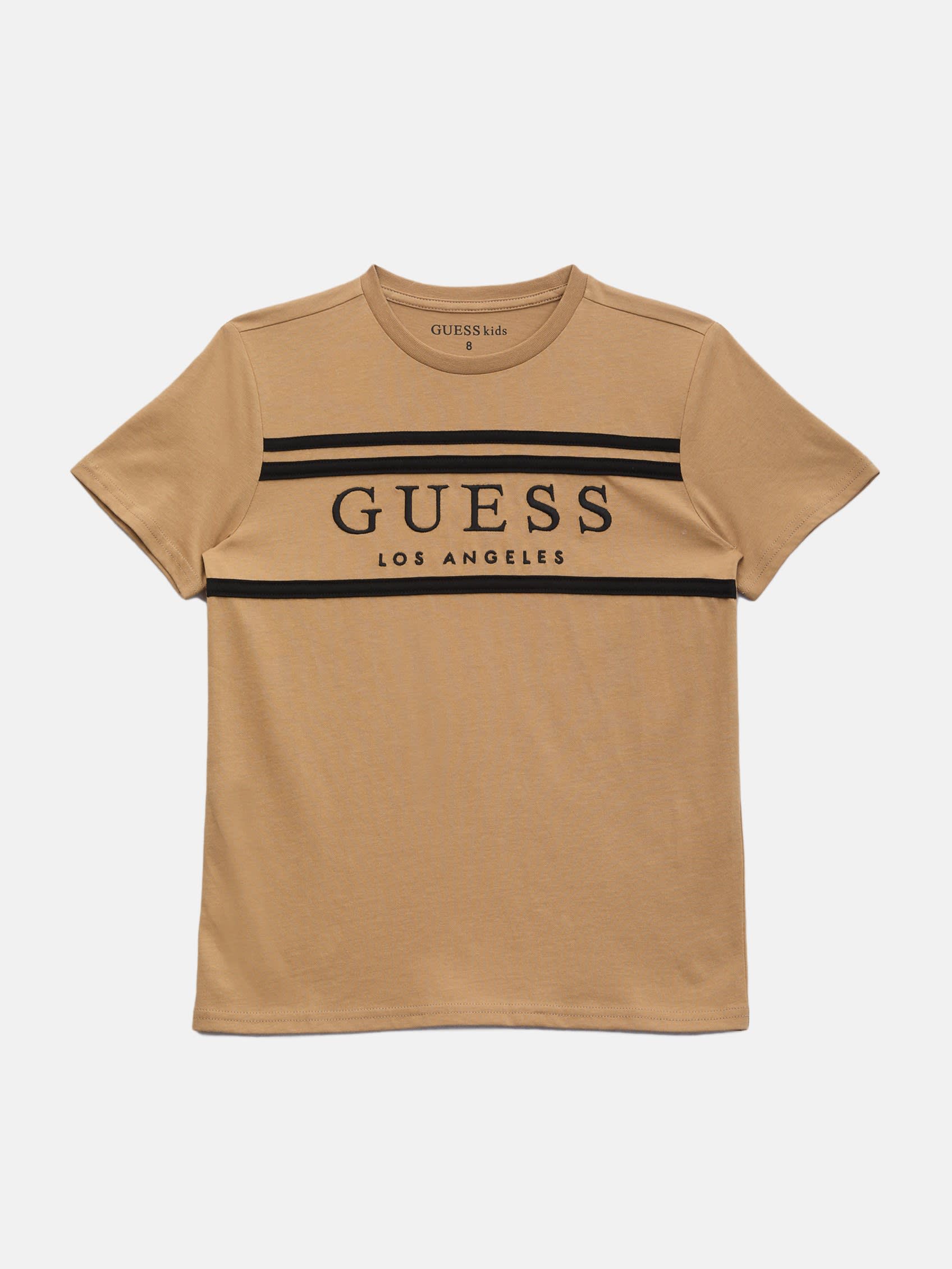 

Футболка Eco Rickinson с полосками и логотипом (7-16) Guess Factory, Toasted Taupe