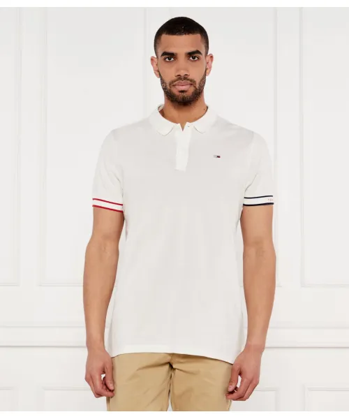 

Футболка поло Slim fit Tommy Jeans, бежевый