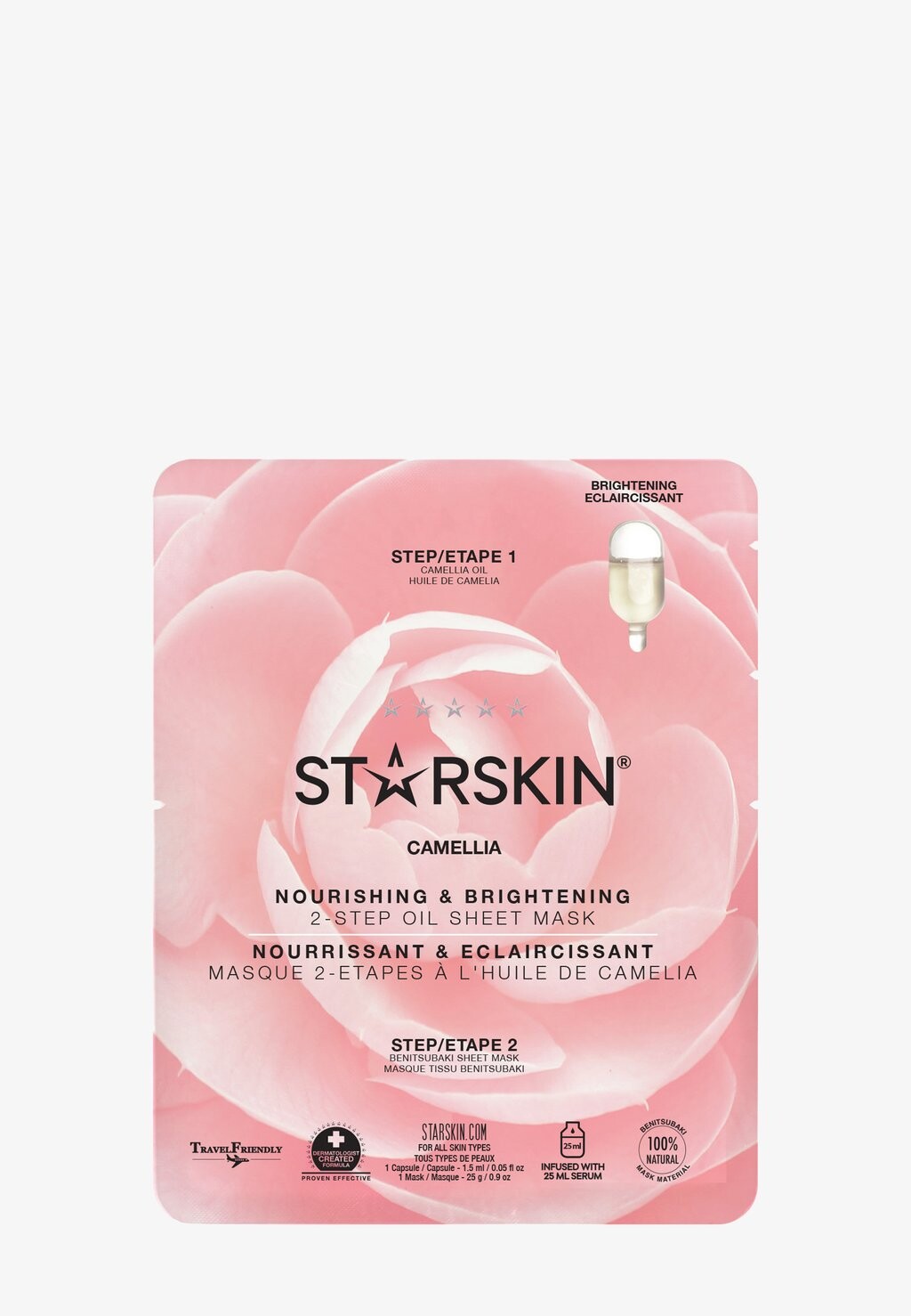 

Маска для лица Camellia Nourishing & Brightening 2-Step Oil Sheet Mask STARSKIN