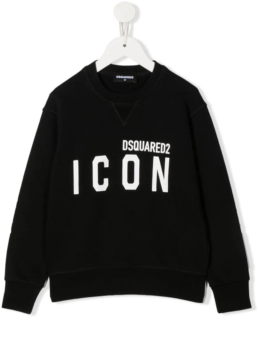 

Толстовка с принтом Icon DSQUARED2 KIDS, черный