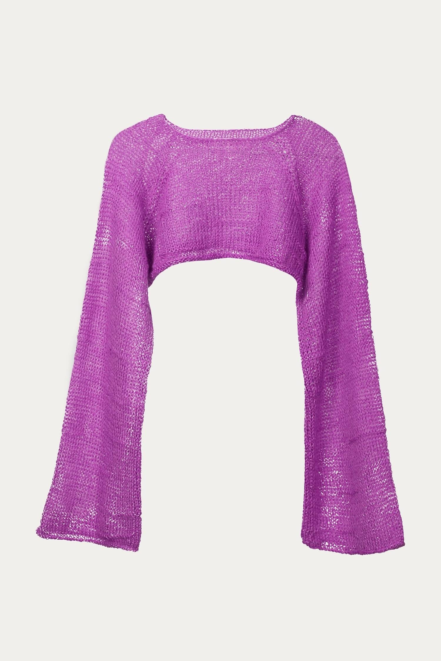 

Топ Phoebe с укороченным низом в цвете малиновое вино KETEVANNA