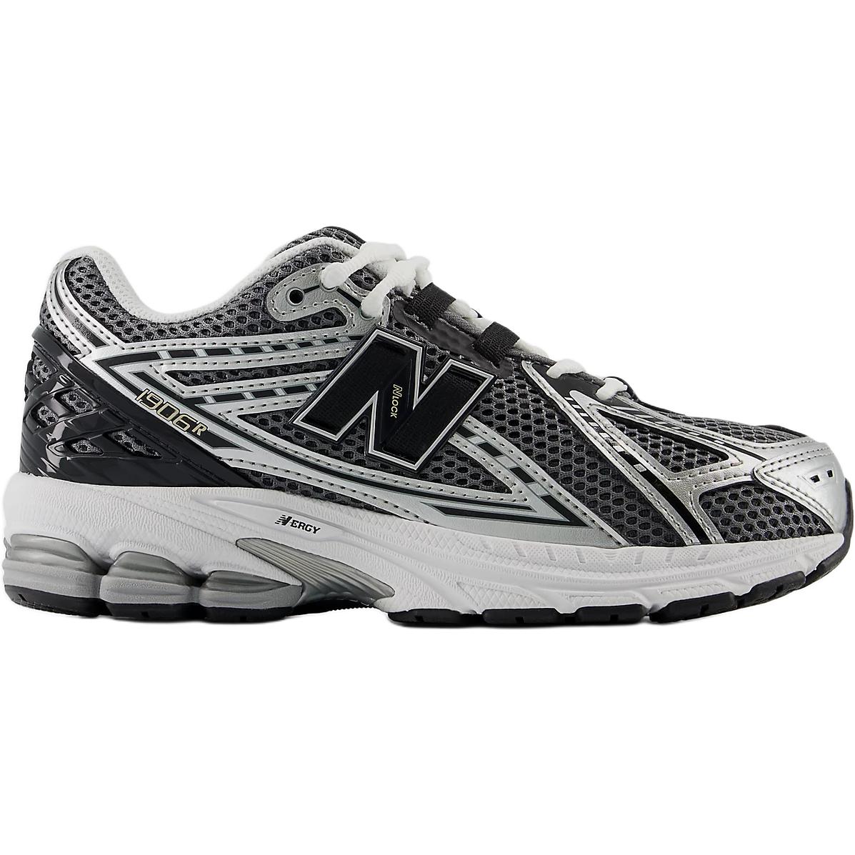New Balance 1906 устойчивые к истиранию низкие детские беговые кроссовки silver/black — фото 3