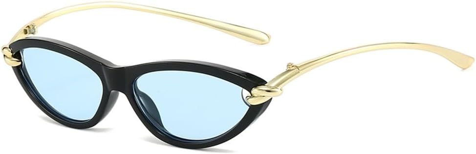 

Солнцезащитные очки UV400 - конфетные очки в стиле "кошачий глаз" в стиле панк для мужчин и женщин, для спорта, активного отдыха, бега и велоспорта generic, Black Blue