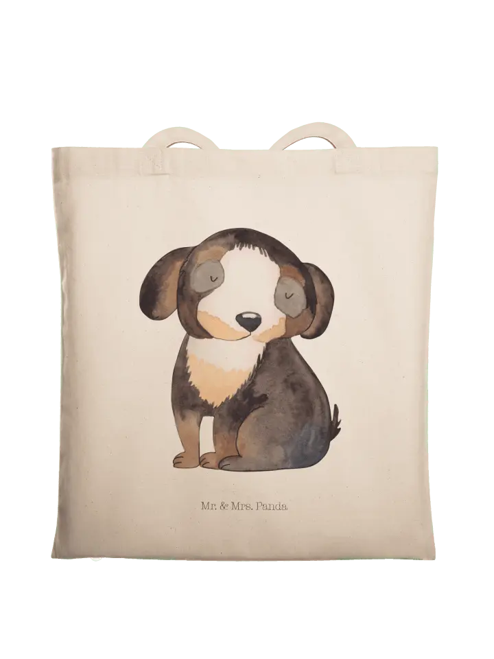 

Сумка для переноски Mr & Mrs Panda Hund Entspannen ohne Spruch, кремовый