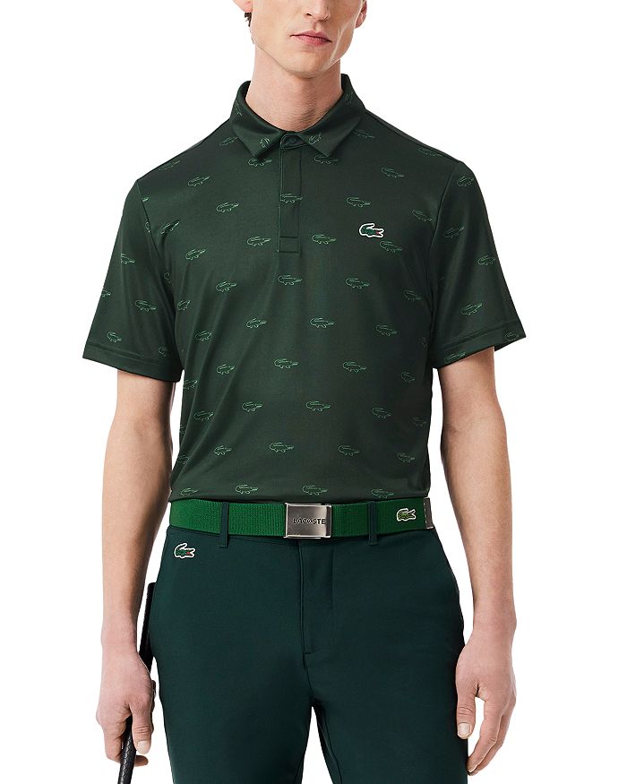 

Классическая поло с логотипом для гольфа Lacoste, зеленый