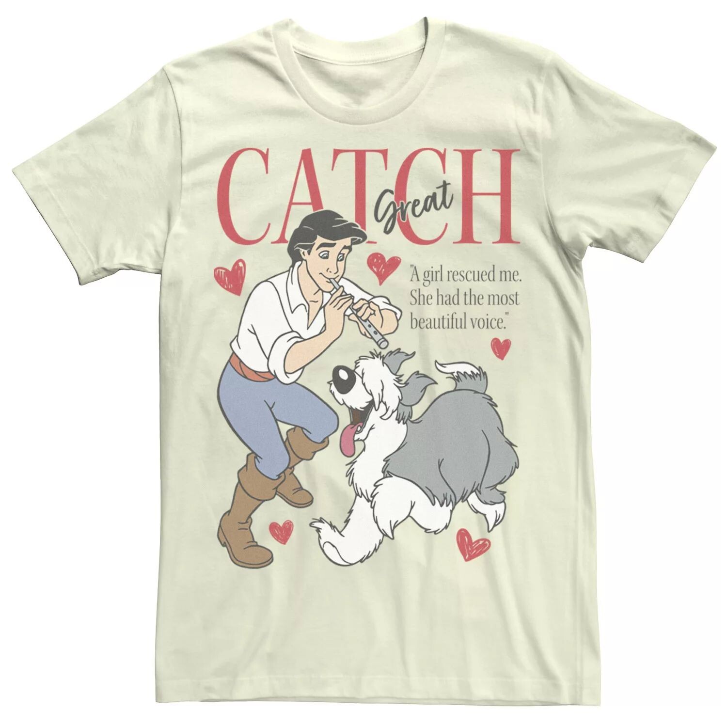 

Мужская футболка Disney The Little Mermaid Prince Eric Great Catch Tee