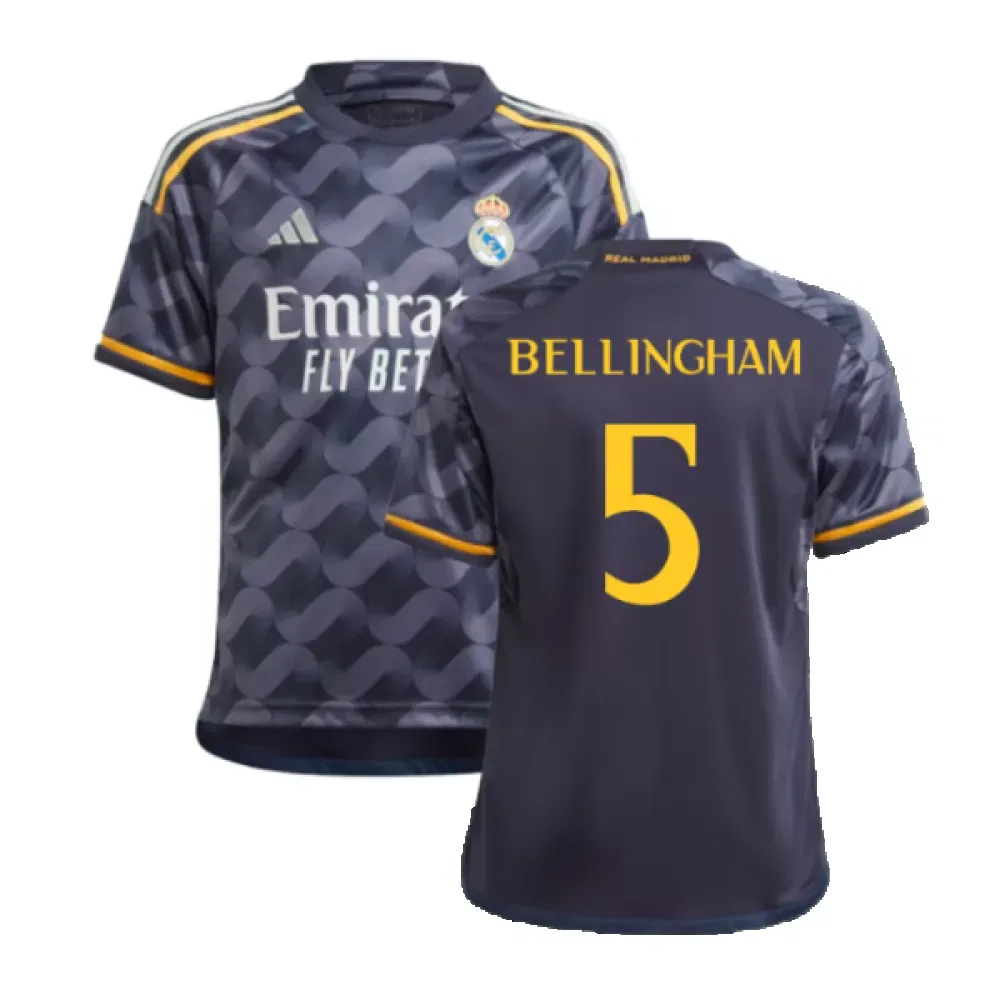 Футболка Real Madrid Bellingham 5 Adidas, темно-синий