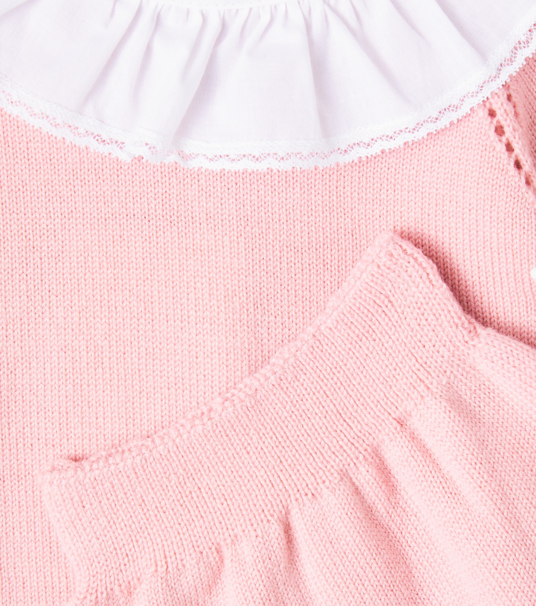 Комплект из шерстяного кардигана и брюк Baby Baya La Coqueta, Dusty Pink — фото 3