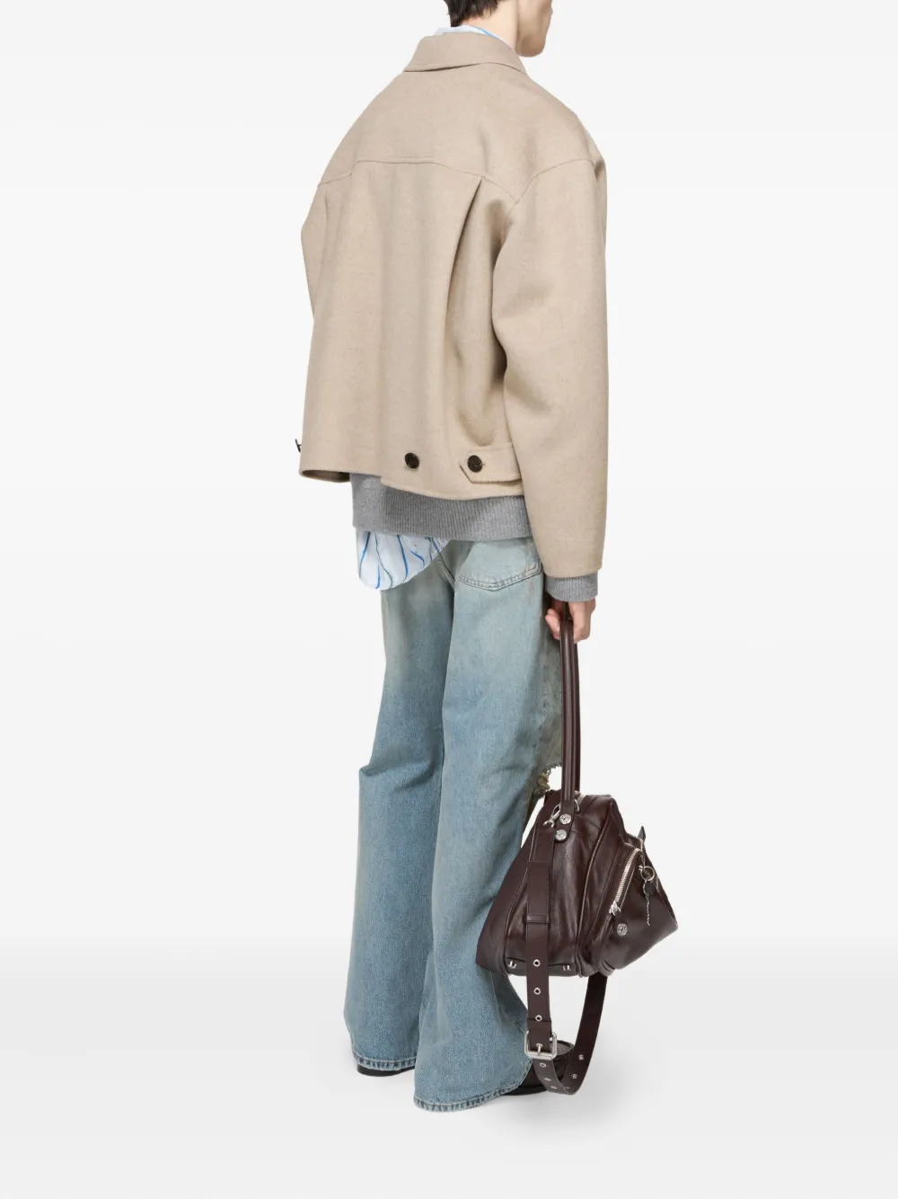 Куртка на молнии спереди Acne Studios, нейтральный — фото 3