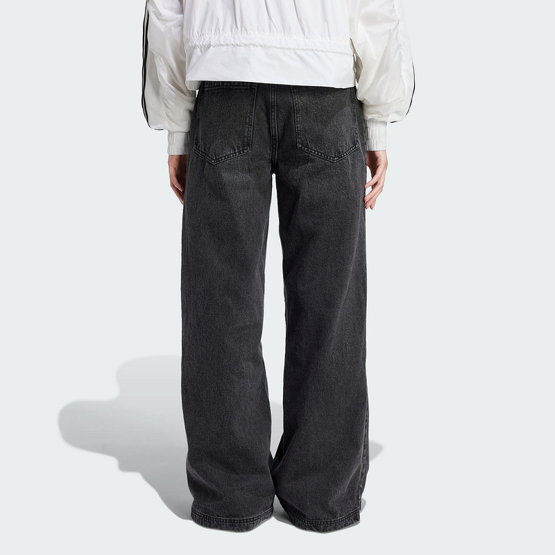 Джинсы Adidas Wide leg с застежкой-молнией Adidas Originals, черный — фото 4