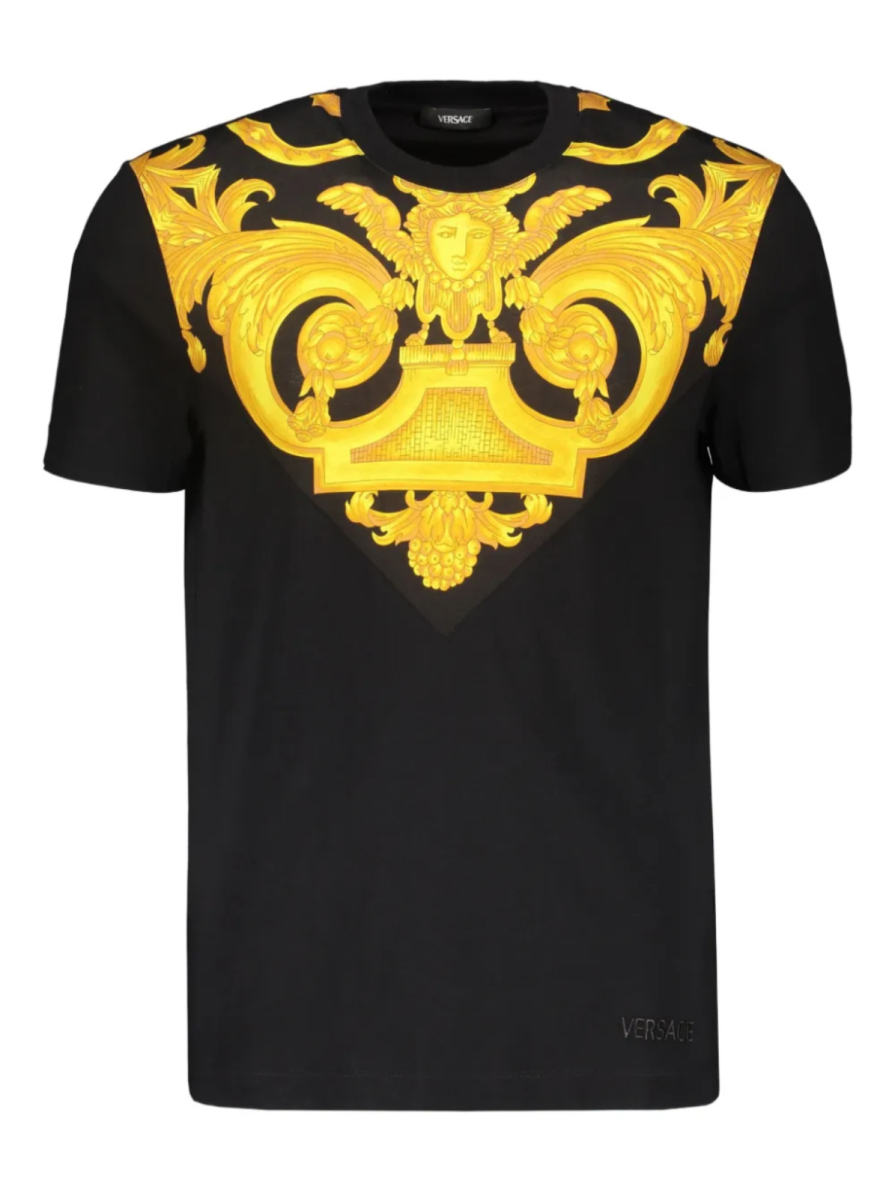 

Versace Barocco-print Футболка, черный