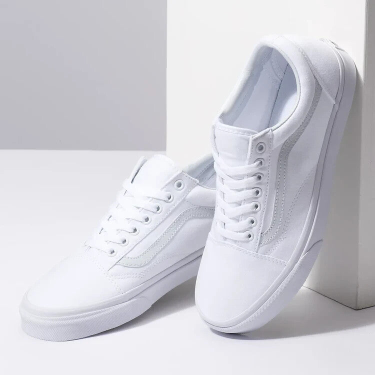 Ванс Олд Скул VN000D3HW00 Кроссовки мужские белые хлопковые скейтерские Vans — фото 3