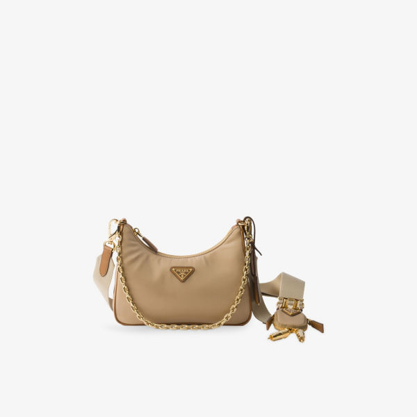 

Prada Re-Edition 2005 нейлоновая плечевая сумка Prada, коричневый