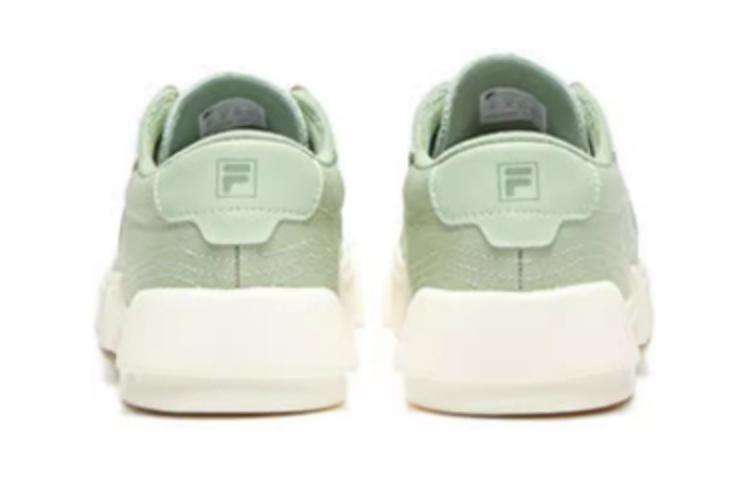 FILA KIDS Детские кроссовки для скейтбординга, устойчивые к истиранию, дышащие, с низкой подошвой, белые, зеленые — фото 4