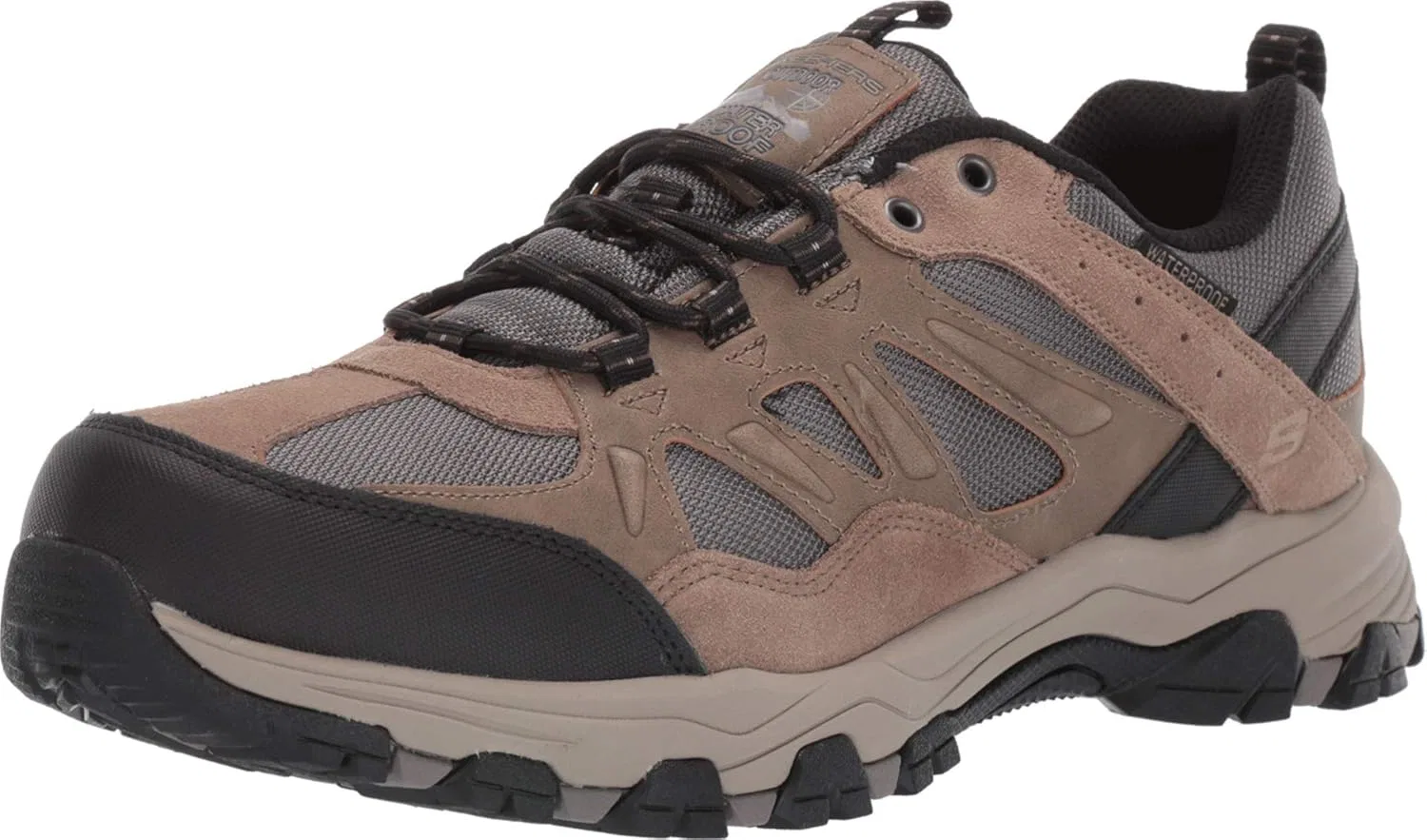 Мужские кроссовки Skechers Selmen, Tan Leather W Mesh