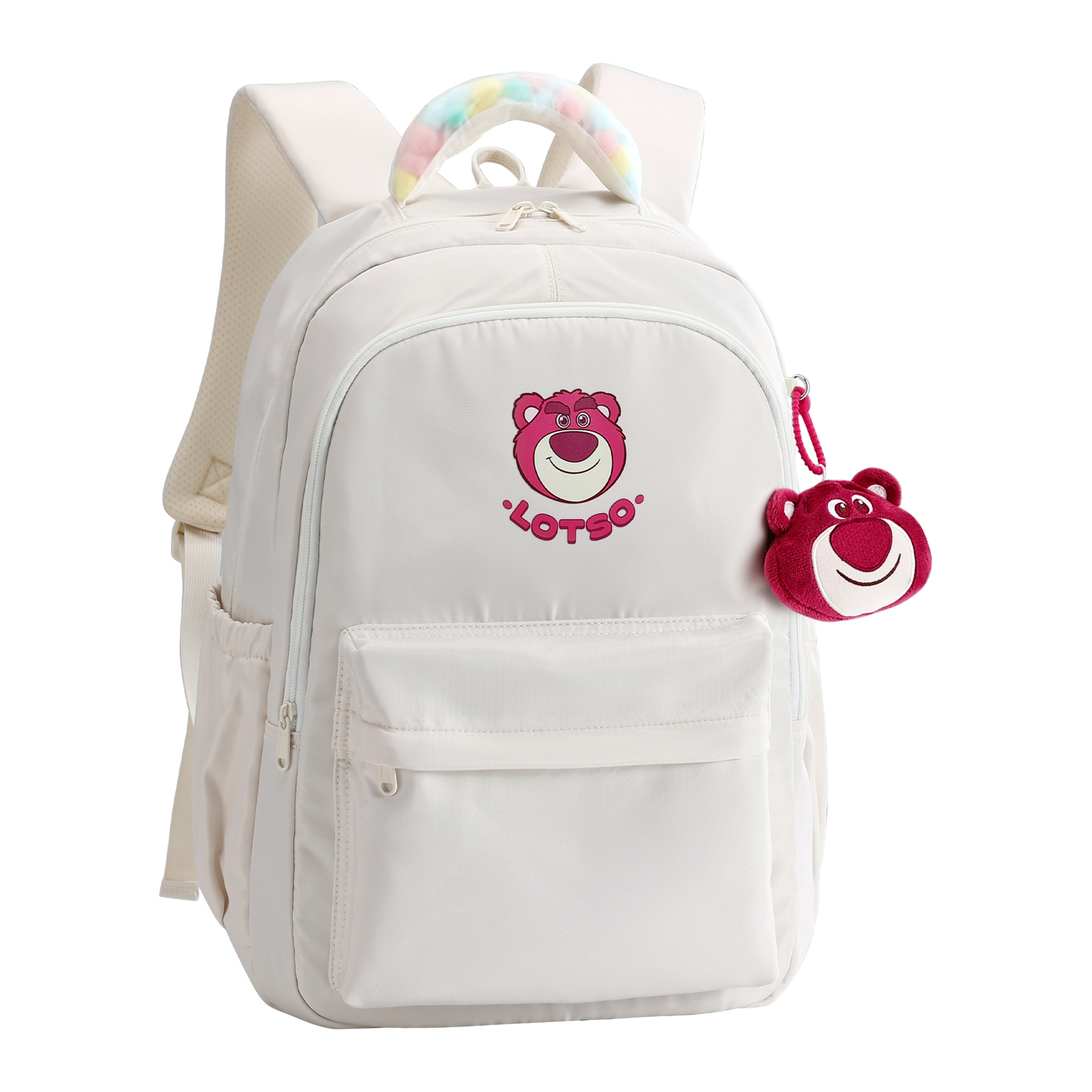 

Disney Женский рюкзак из полиэстера бежевый, Fresh Minimalist Style Lotso Ecru