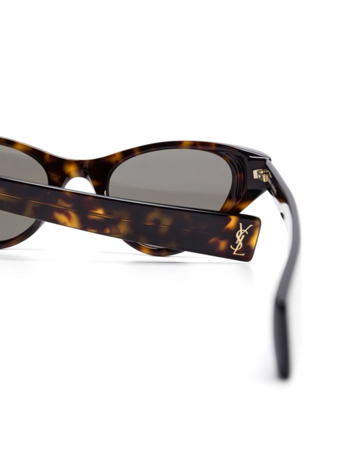 Saint Laurent Eyewear солнцезащитные очки в оправе «кошачий глаз», коричневый — фото 3