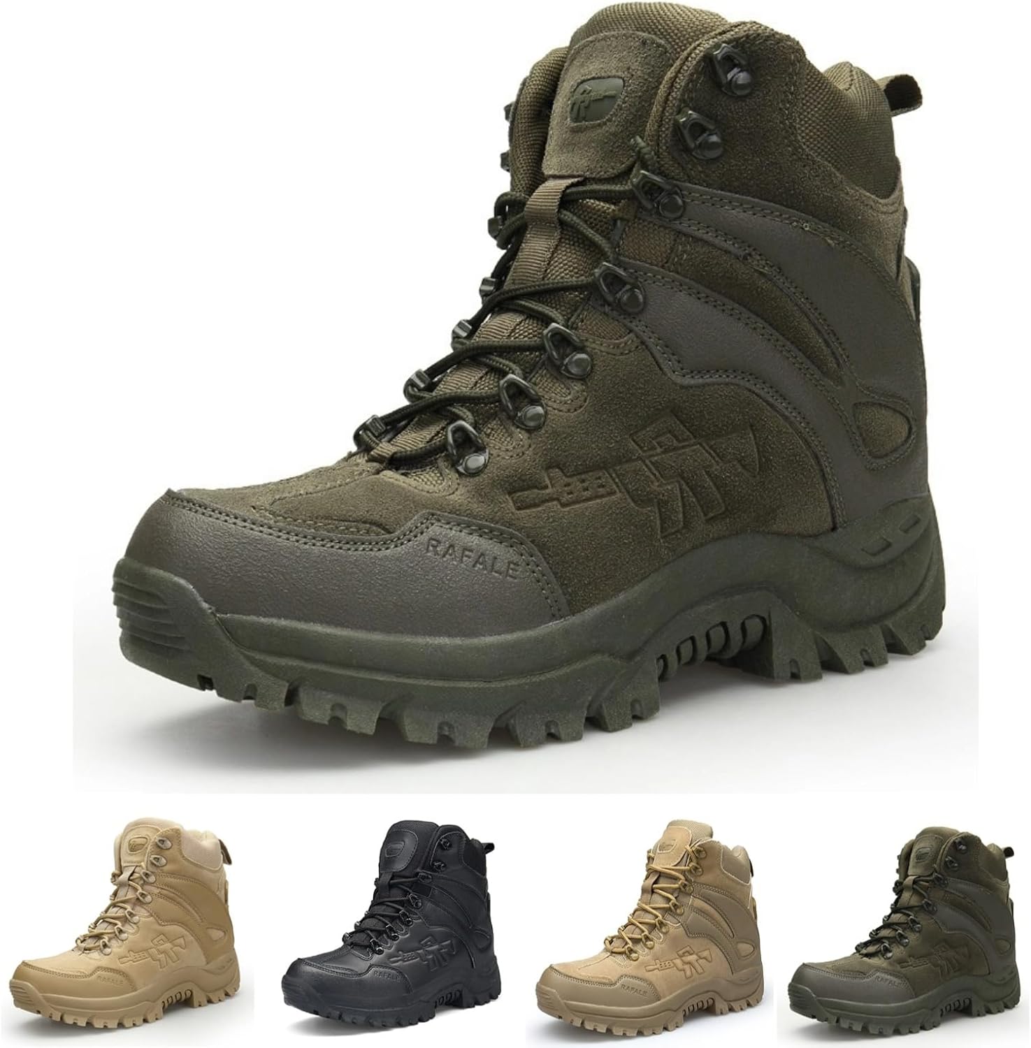 

Мужские походные ботинки MACEFIL, противоскользящие, прочные, для улицы, дышащие, удобные, зимние ботильоны для трекинга, зеленый