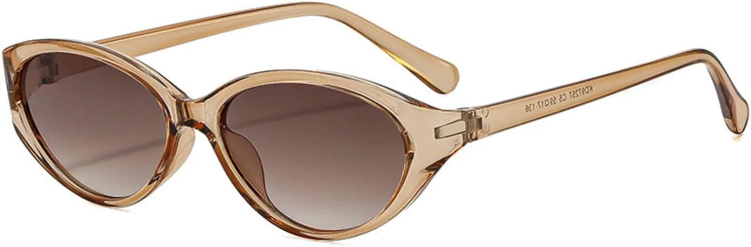 

Солнцезащитные очки Willochra Retro Oval Rivets для женщин, стильные, милые, в форме «кошачьего глаза», модные, винтажные, черные, с защитой от УФ-излучения UV400, C7