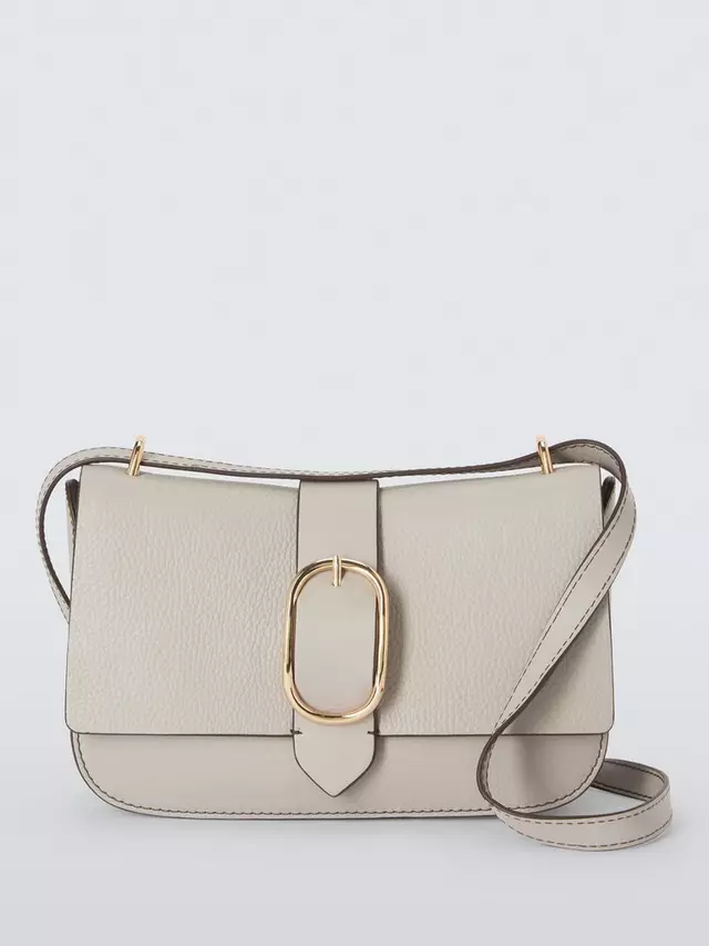 

Сумка John Lewis Leather Crescent Saddle, цвет porpoise