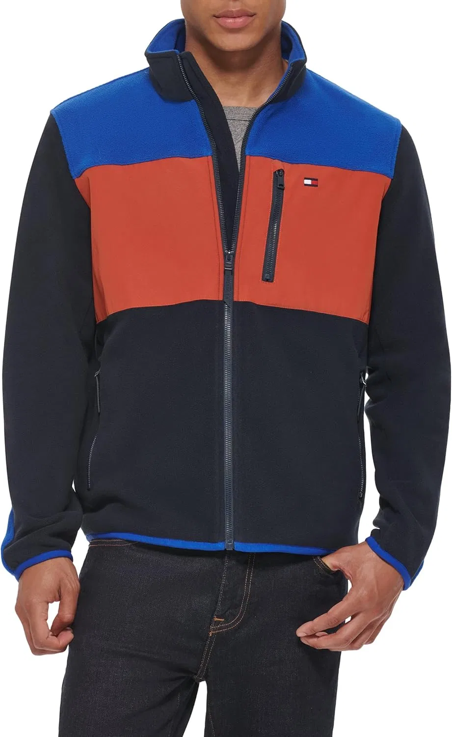Мужская флисовая куртка Tommy Hilfiger на молнии