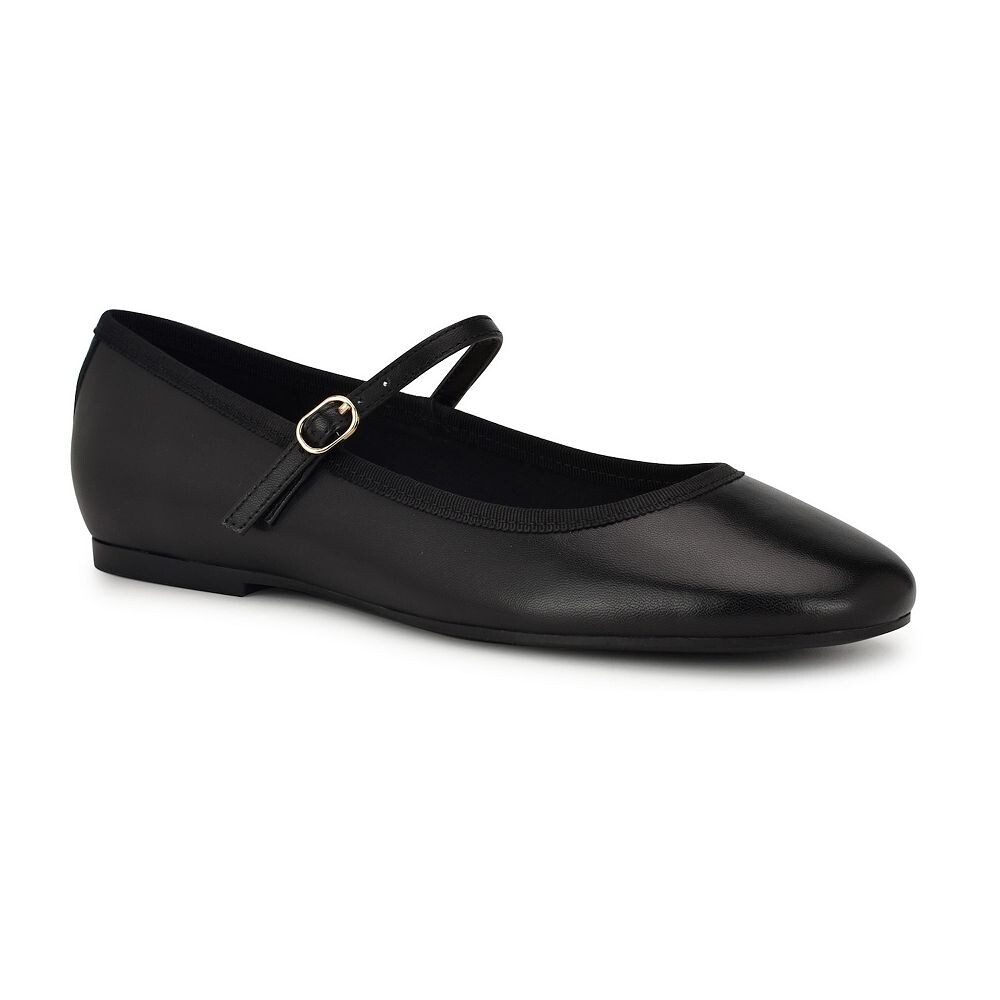 

Женские туфли на плоской подошве Nine West Ewind с платьем Мэри Джейн, цвет Black Leather