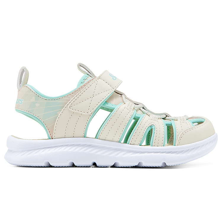 Skechers Kids Сандалии детские, дышащие, износостойкие, нескользящие, с низким верхом, цвета слоновой кости — фото 2