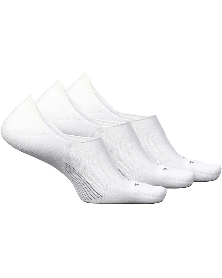 

Носки Unisex Feetures Elite Invisible Light Cushion 3-Pair Pack, белый