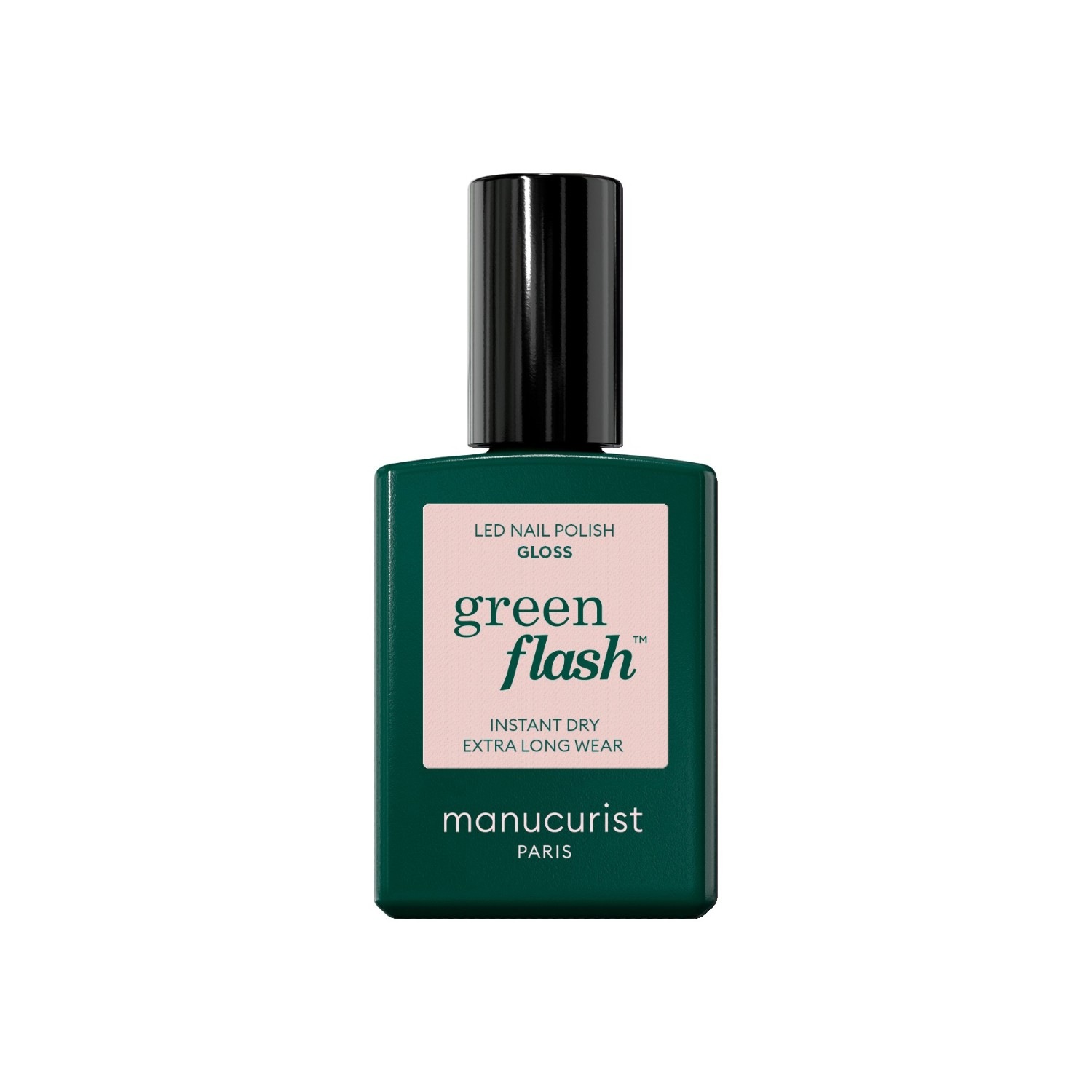 Лак для ногтей green flash instant dry extra long wear Manucurist, 51453 - nude, объем 15 мл