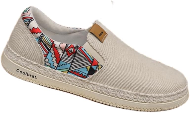 

Мужские повседневные спортивные кроссовки из холста, легкие, дышащие и удобные, подходят для ежедневной носки Hoalox, бежевый