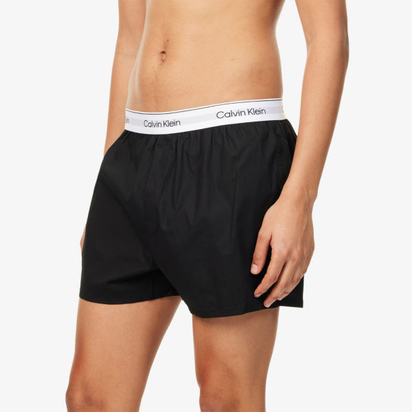 Комплект трусов-боксеров Calvin Klein Icon из стрейч-хлопка 3 шт, черный — фото 4