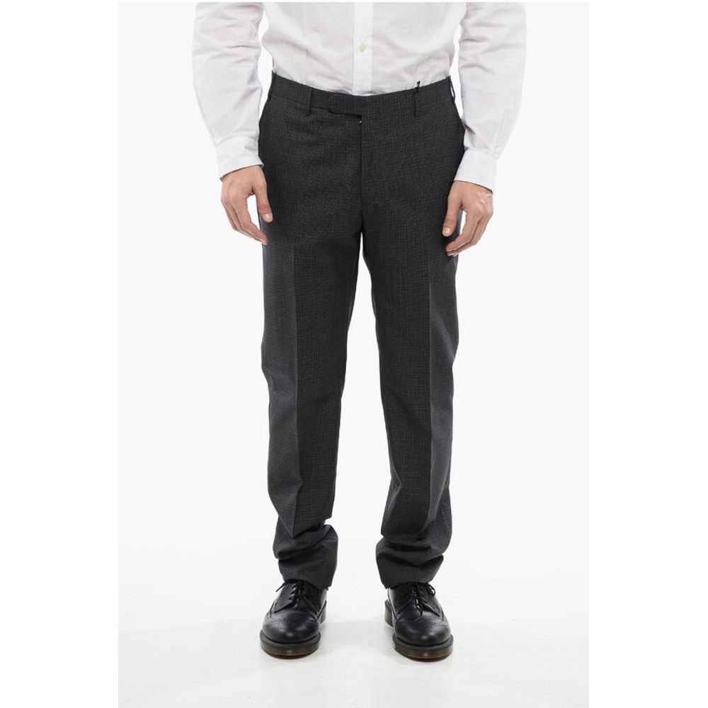 

CC COLLECTION Брюки из натуральной шерсти с узором в клетку Corneliani, Gray