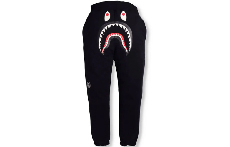 

Bape X Ovo Коллекция Осень/Зима 2021 Трикотажные спортивные штаны для мужчин A Bathing Ape, черный