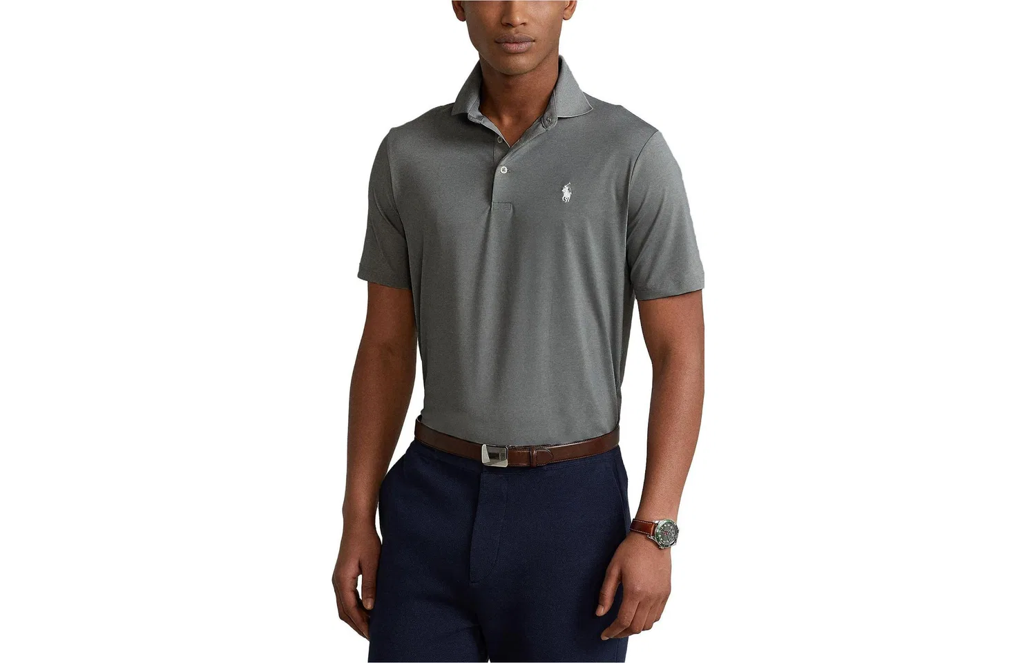 Поло мужское SS23 серое Polo Ralph Lauren, Gray