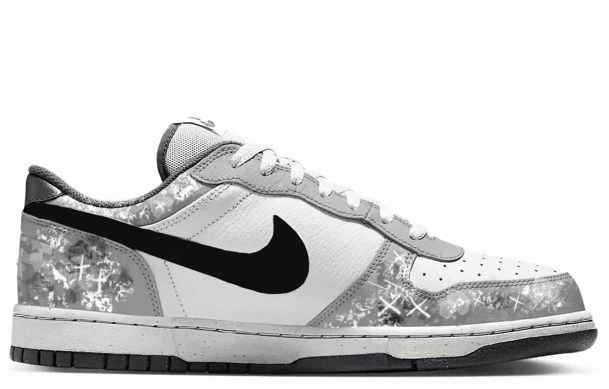 Кроссовки скейтбординг Nike Color: Gray White Black — фото 4