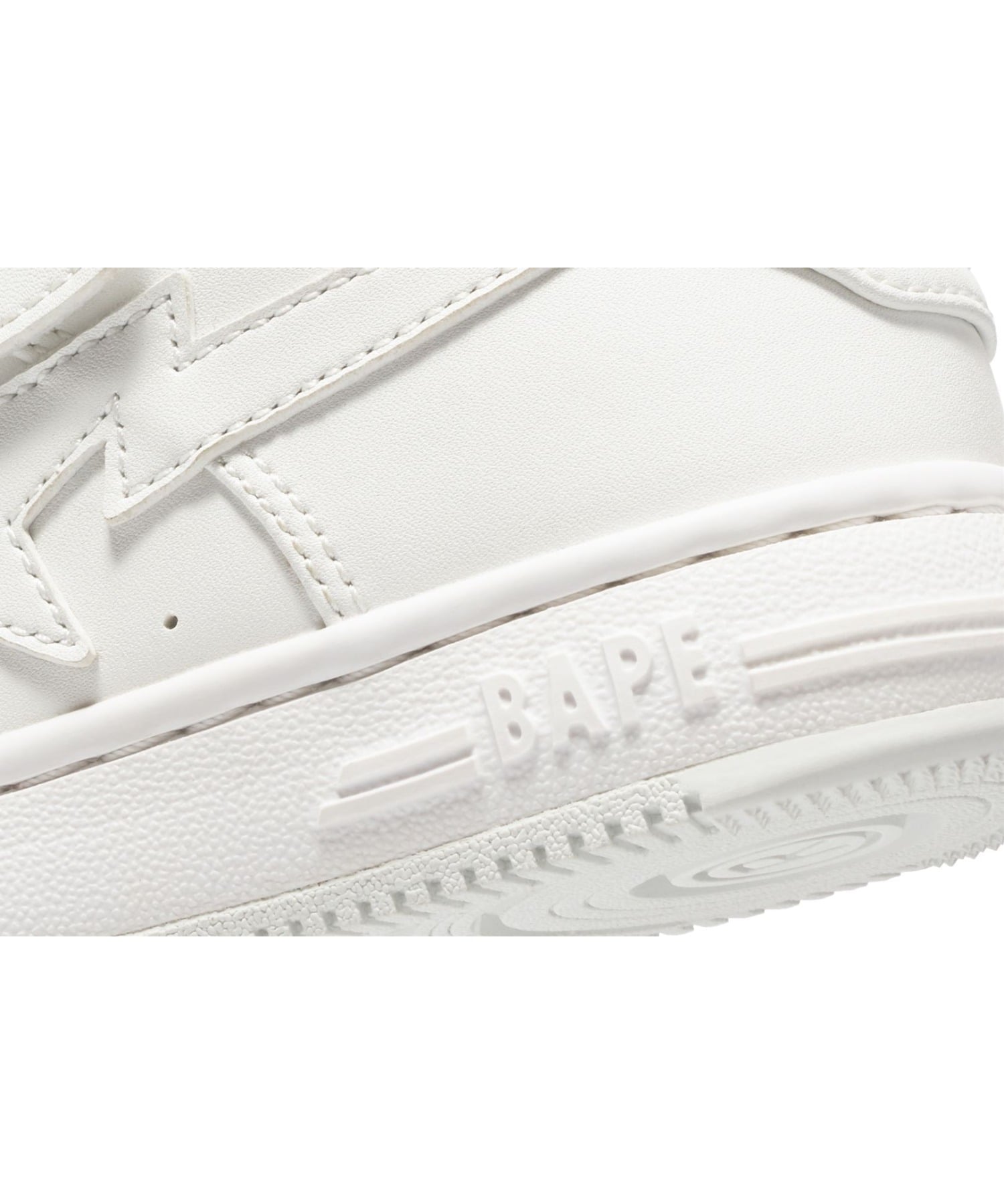 Кроссовки BAPE STA #1 A Bathing Ape, WHITE — фото 4