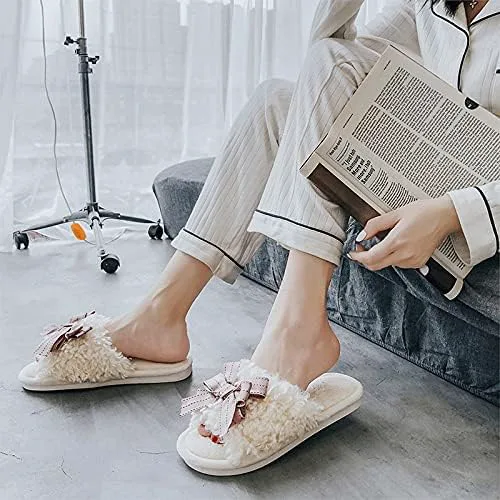 

Женские шлепанцы-теплые тапочки, мягкие плюшевые, пушистые, уютные, с открытым носком, для дома и улицы, теплые, комфортные, на легком надевании, дышащие (Цвет: B, Размер: 40-41) THTYJHMJQEWQDSGNH