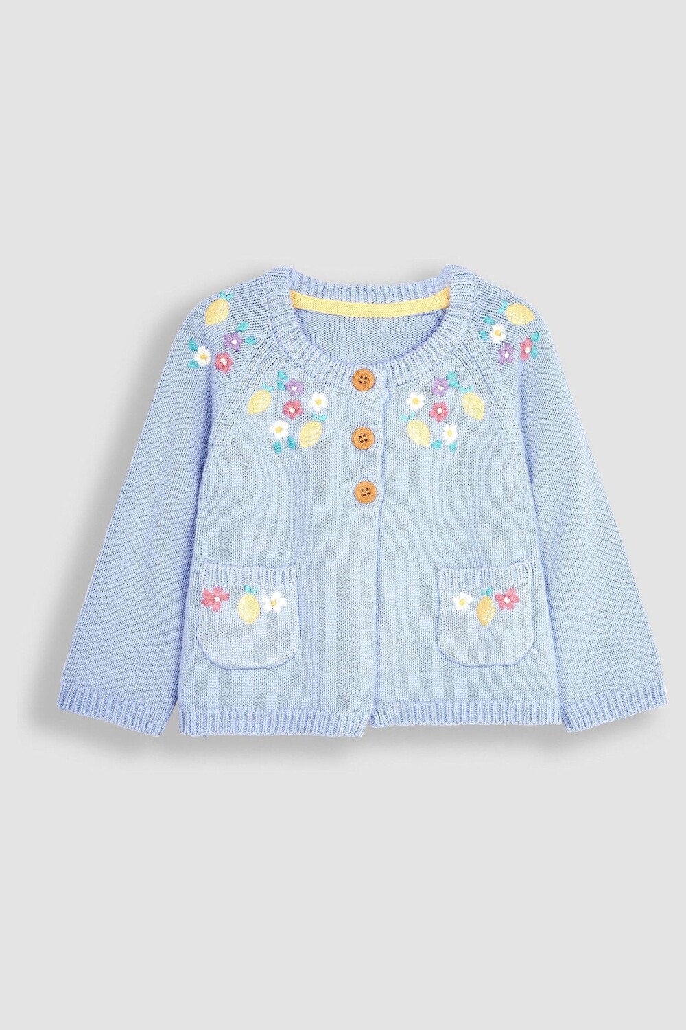 

Кардиган с лимонной вышивкой Jojo Maman Bébé, синий