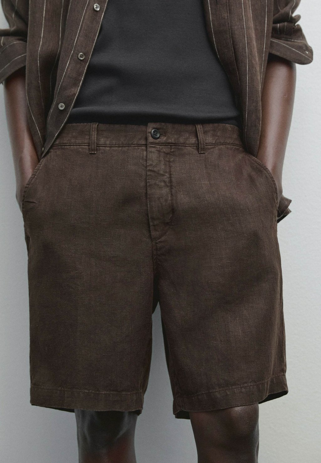 

Шорты Massimo Dutti, темно-коричневый