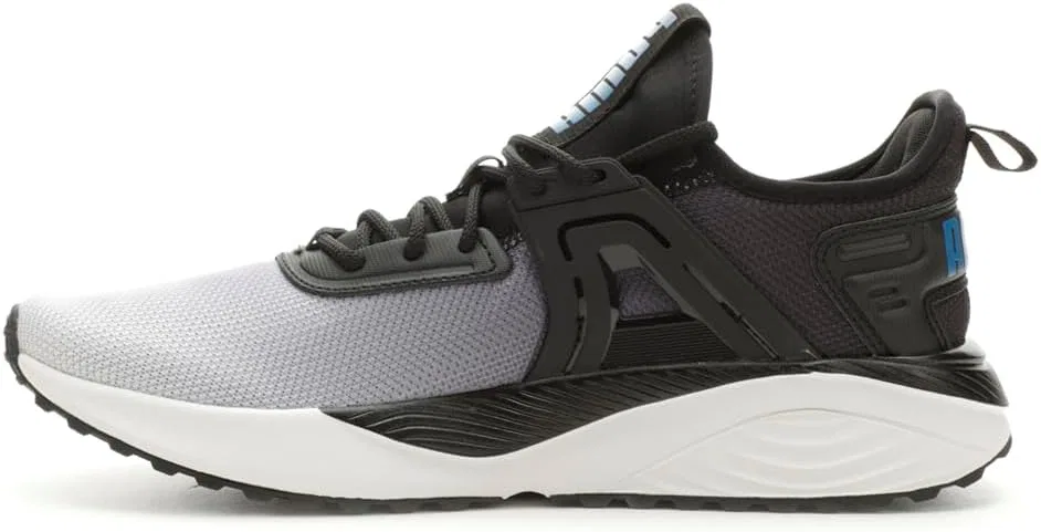 Кроссовки для бега PUMA, Feather Gray-black-team Royal — фото 4