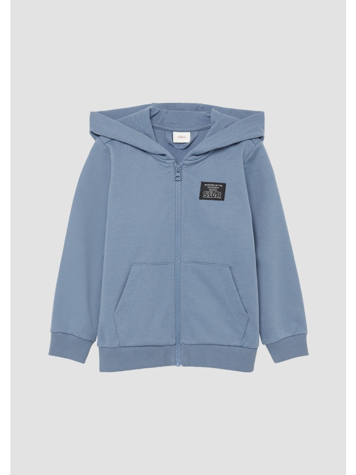 

s.Oliver Толстовка-куртка 5273_бледно-голубого цвета