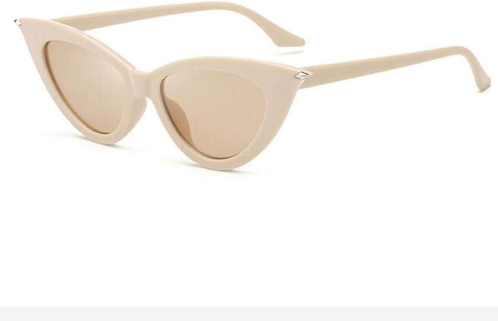 

Ретро-солнцезащитные очки треугольной формы, узкие солнцезащитные очки «кошачий глаз» для женщин, защитные очки Clout, пластиковая оправа Weloveushop, Rice Frame Tea Flakes