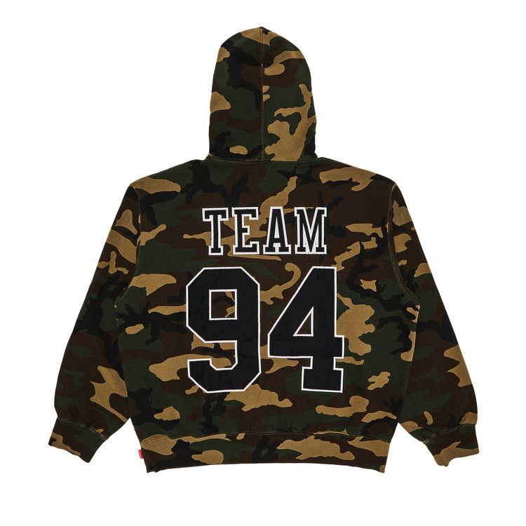 Толстовка Supreme Team 94 Hooded Sweatshirt, Woodland Camo — фото 2