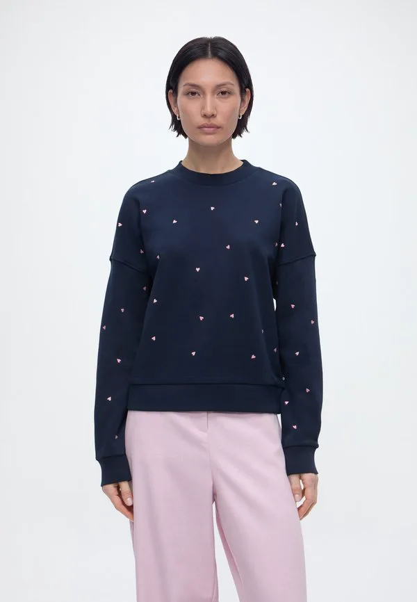 

Толстовка с вышивкой Tom Tailor Denim, Navy Pink Heart Embroidery, Синий, Толстовка с вышивкой Tom Tailor Denim, Navy Pink Heart Embroidery
