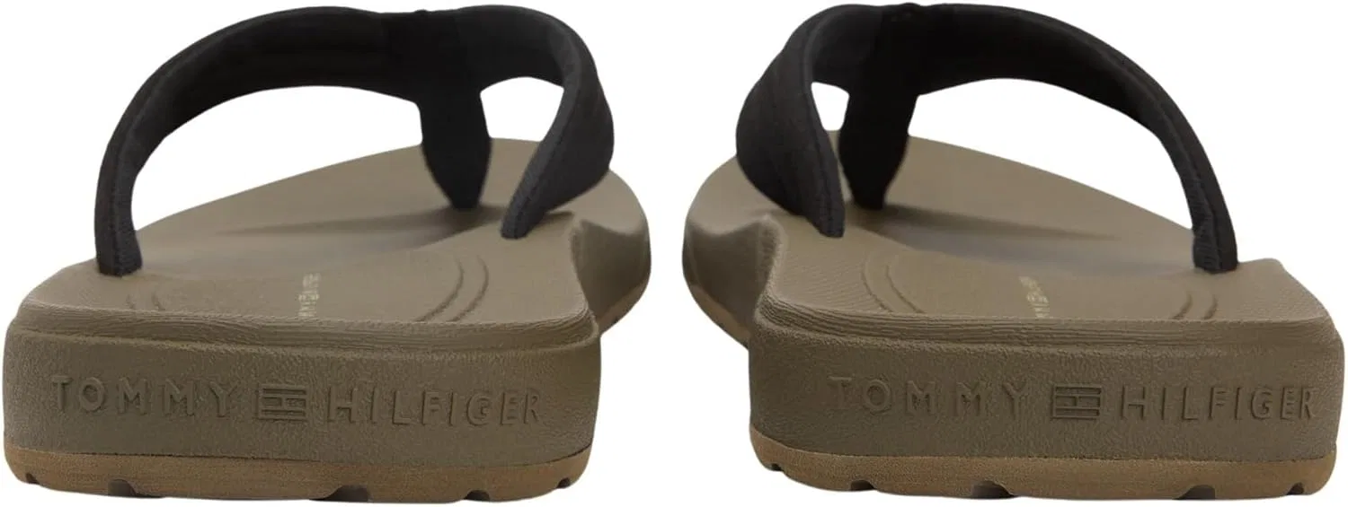 Мужские формованные пляжные сандалии Tommy Hilfiger LTH Fm0fm05802 с разделителем для пальцев ног, Black — фото 2