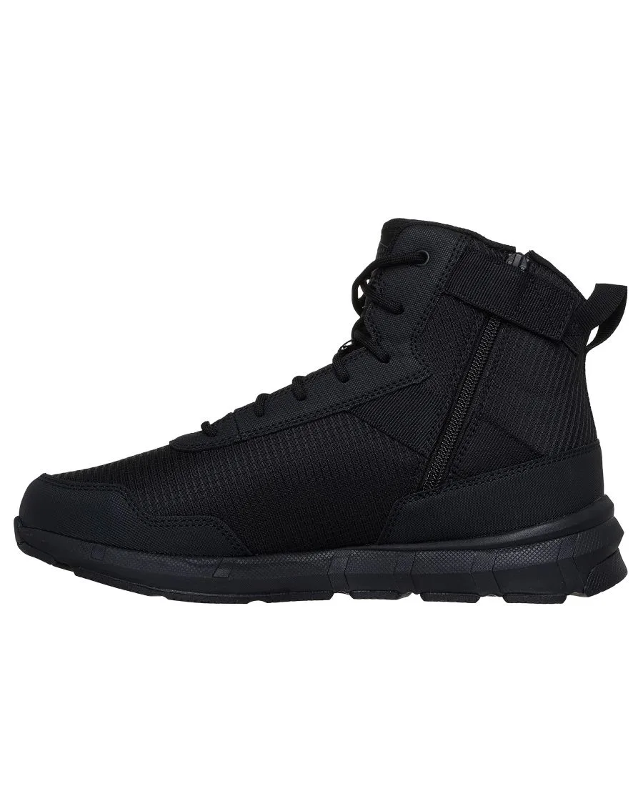 Мужские тактические рабочие ботинки Terra Draft на молнии и сеткой от Finish Line Skechers, черный — фото 3