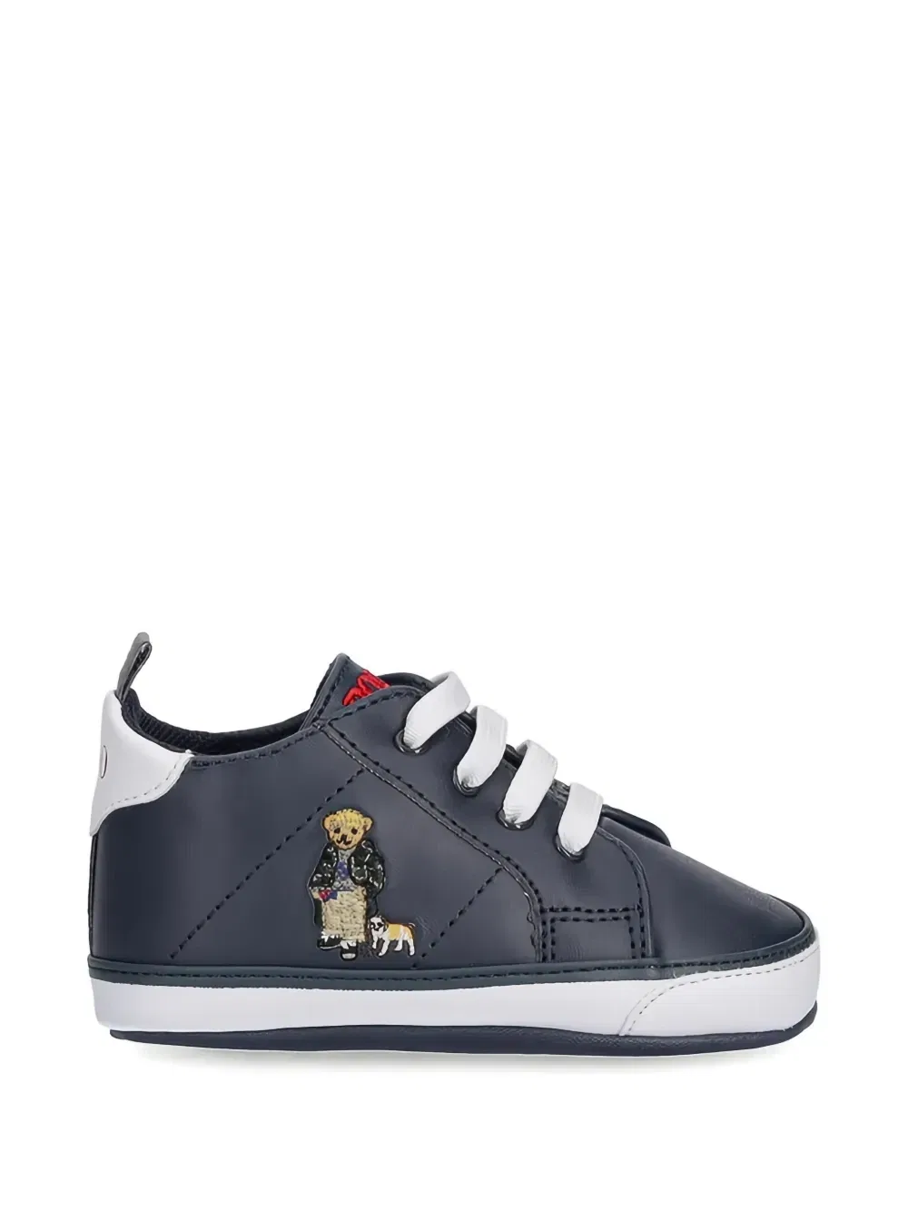 Кеды на шнуровке Quilton Bear Polo Ralph Lauren Kids, синий — фото 2