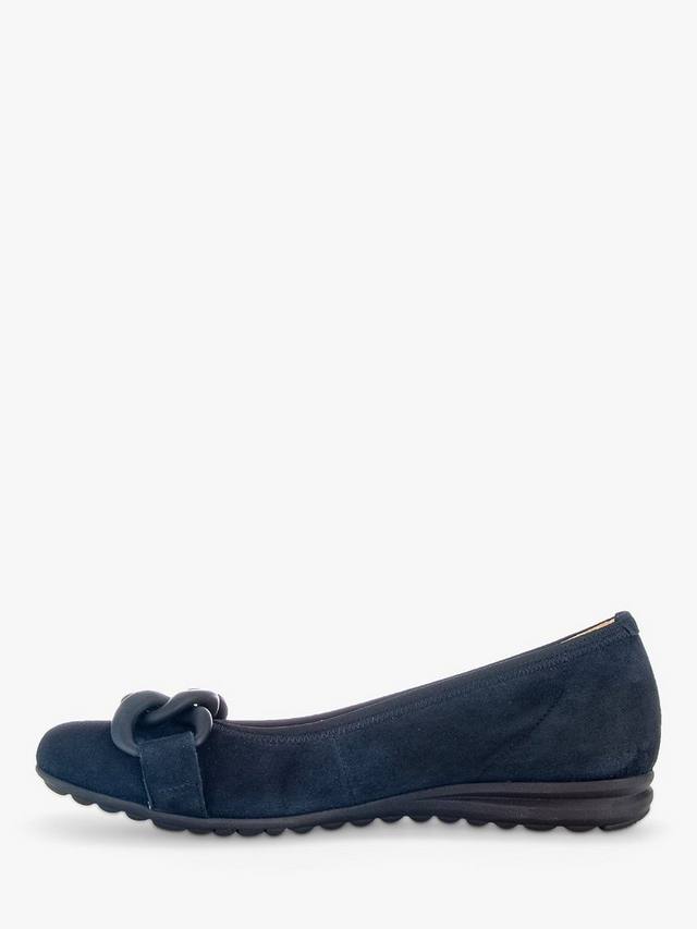 Sabia Wide Fit замшевые туфли-лодочки Gabor, Dark Blue — фото 4