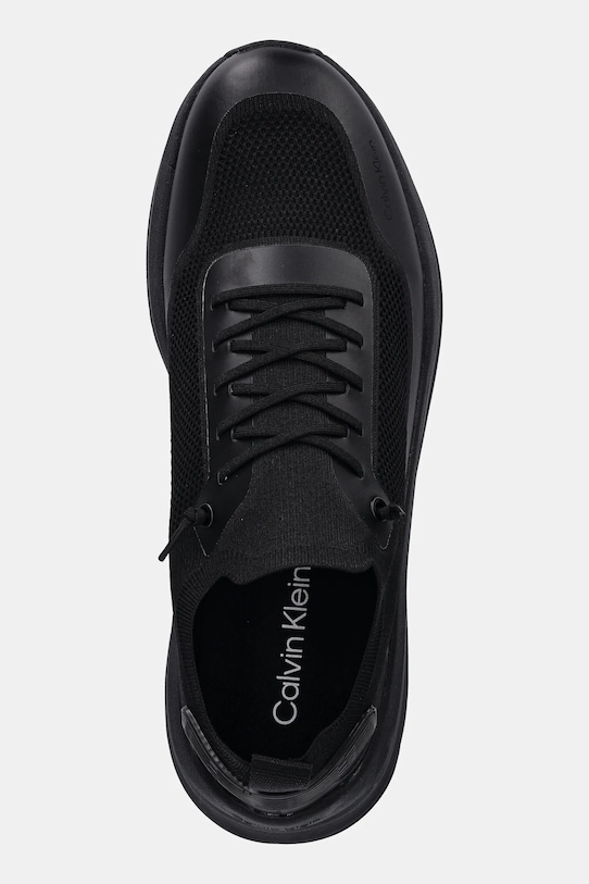Кроссовки CHUNKY RUNNER LACE UP SOCK KNIT Calvin Klein, черный — фото 4